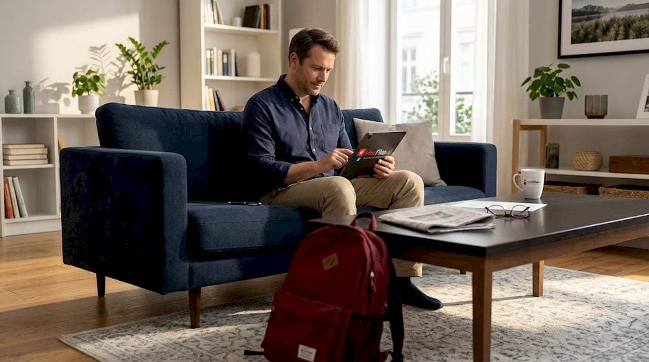 Parent reviewing AI health advice on tablet