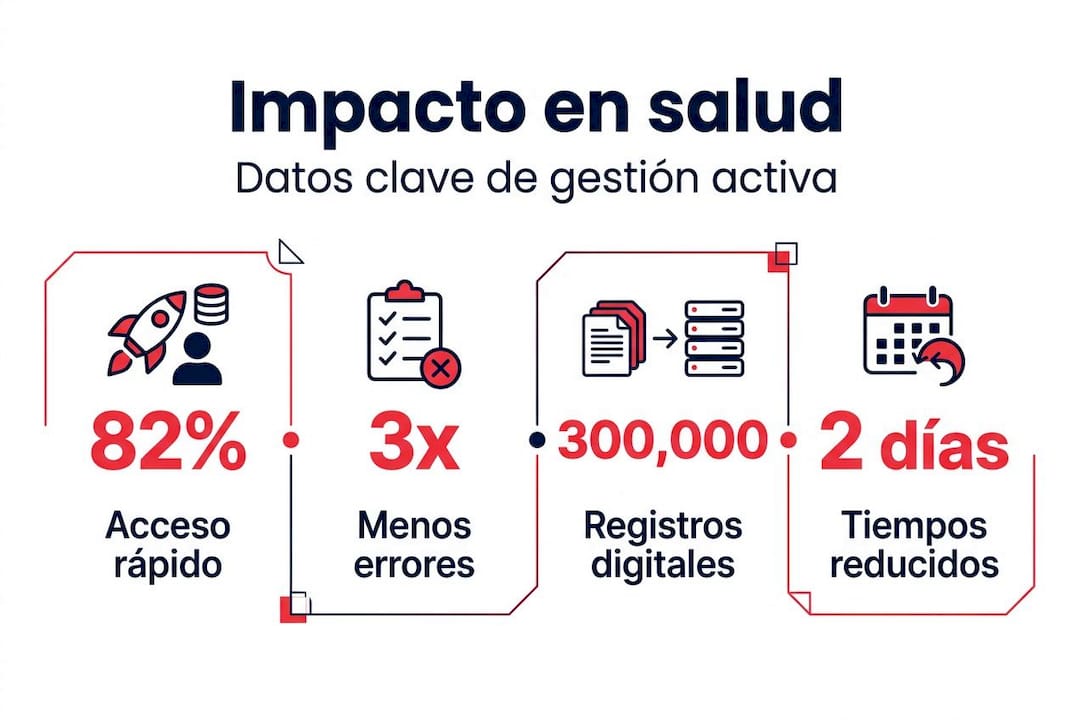 Infografía con las principales cifras sobre el impacto en la salud
