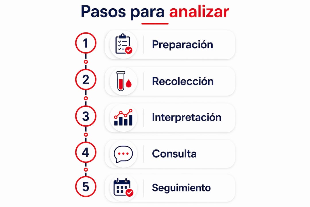 Infografía: guía práctica para interpretar informes médicos paso a paso