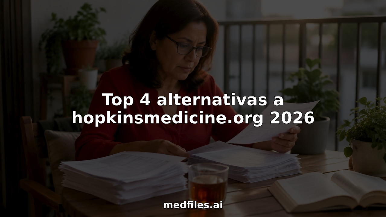 Top 4 alternativas a hopkinsmedicine.org 2026