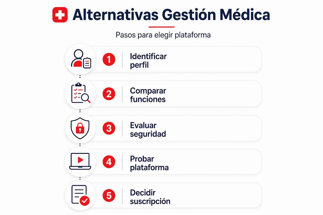 Guía visual: pasos clave para escoger la mejor plataforma de salud