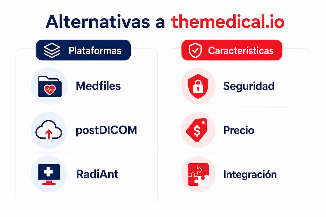 Comparativa visual de las principales plataformas médicas en España
