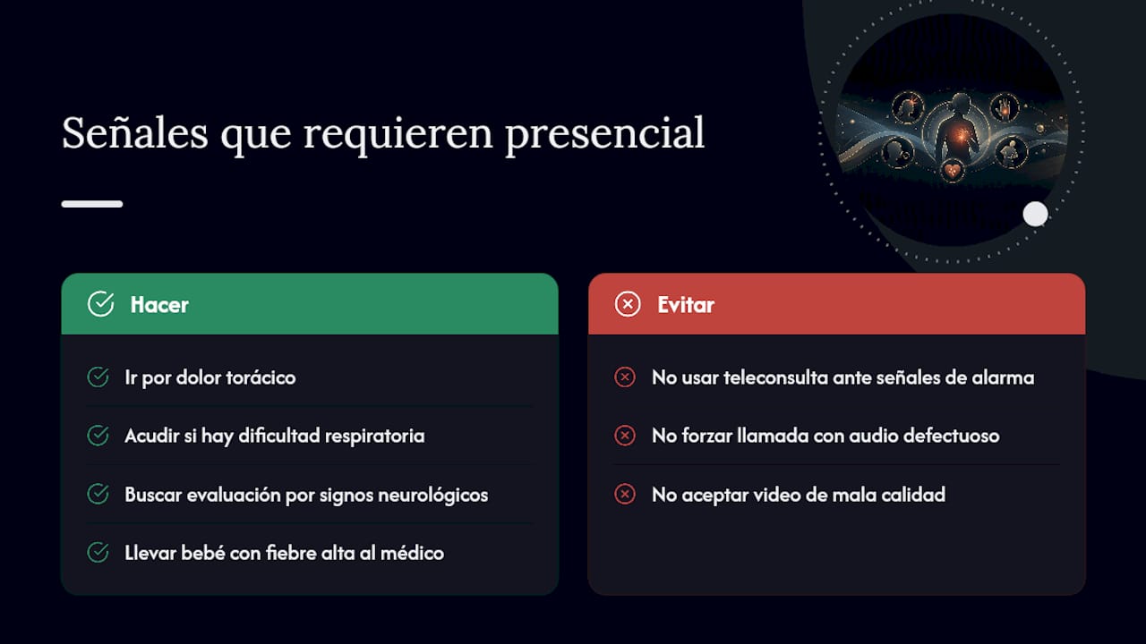 ¿Cuándo la telemedicina no es suficiente? — overview diagram