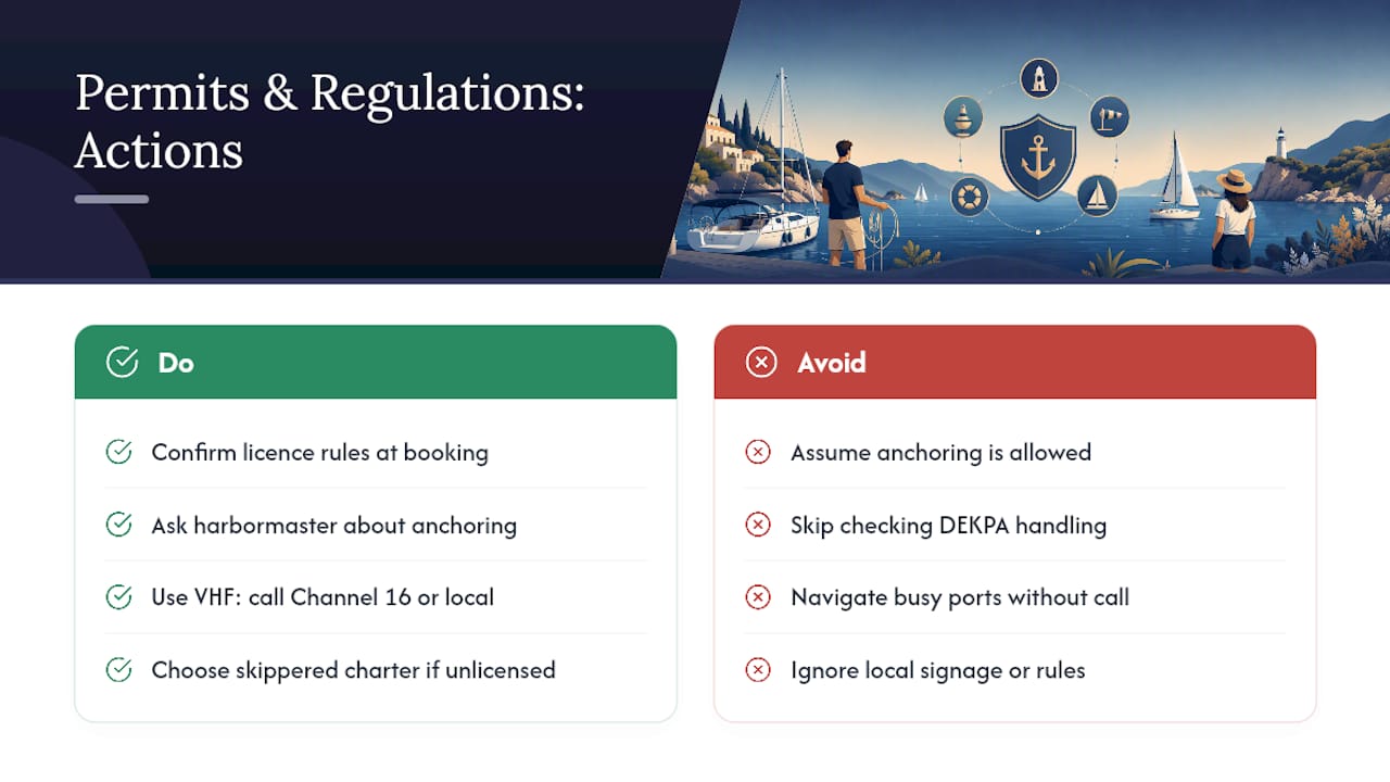 What Permits and Regulations Apply to Sailing the Ionian? — overview diagram