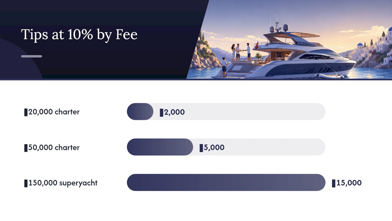 How Much to Tip a Yacht Crew: Percentages and Real Numbers — overview diagram