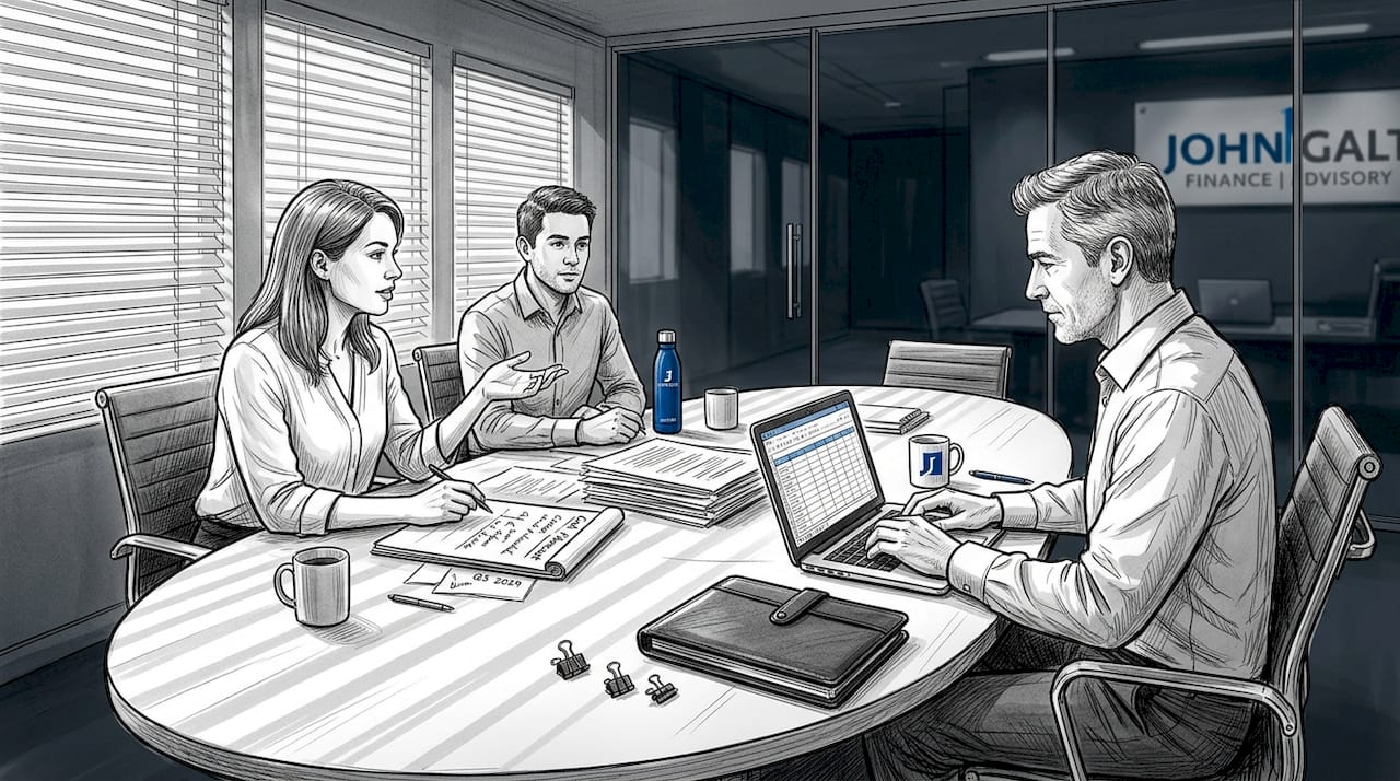 CFO advisor meeting with small business owners