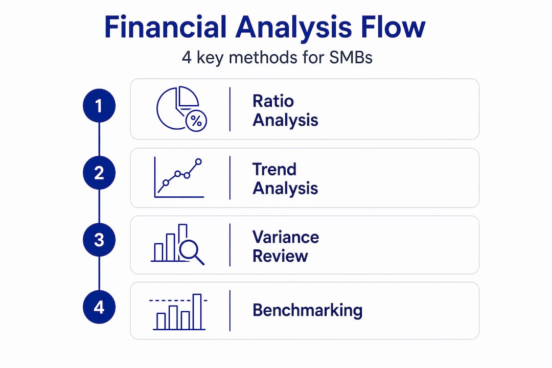 Infographic showing key SMB financial analysis methods