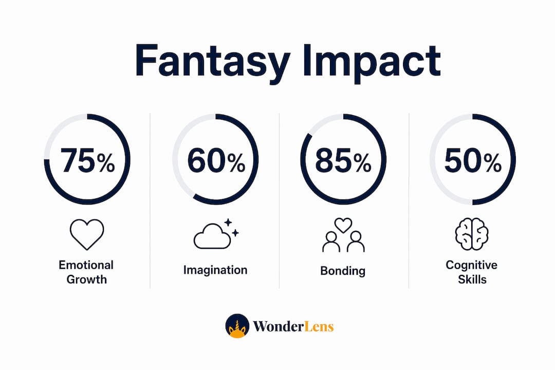 Infographic showing fantasy characters' impact on growth