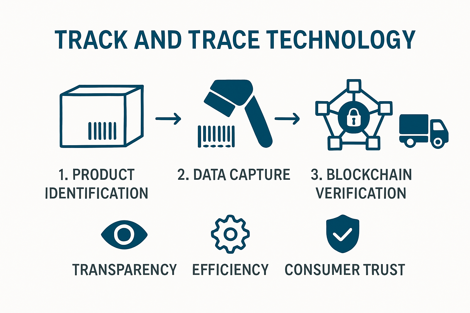 Supply chain track and trace process diagram