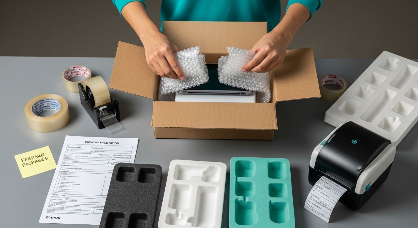 prepare international shipping