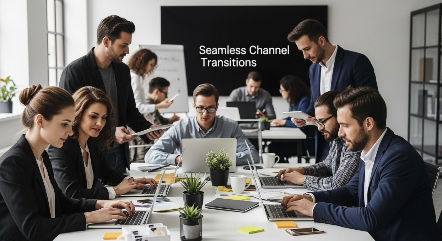 integrated marketing teamwork office