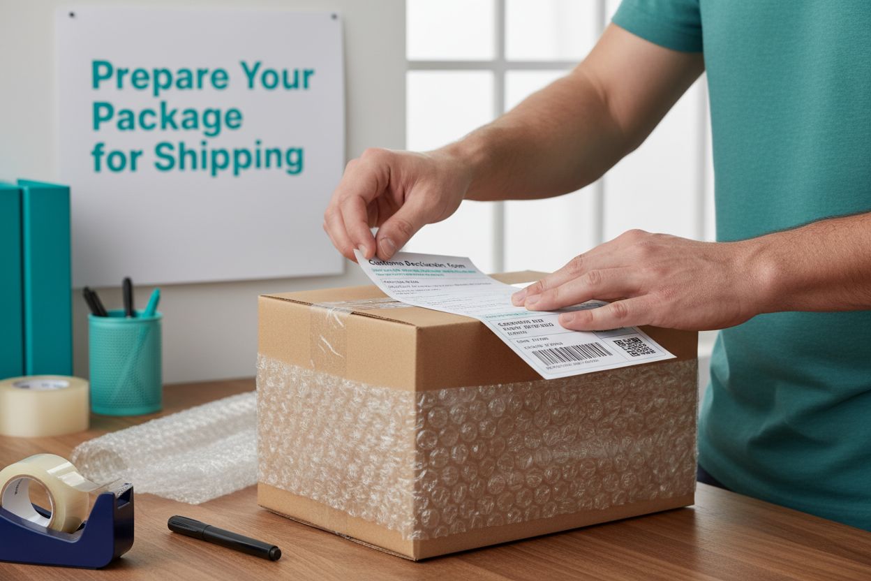 prepare package shipping