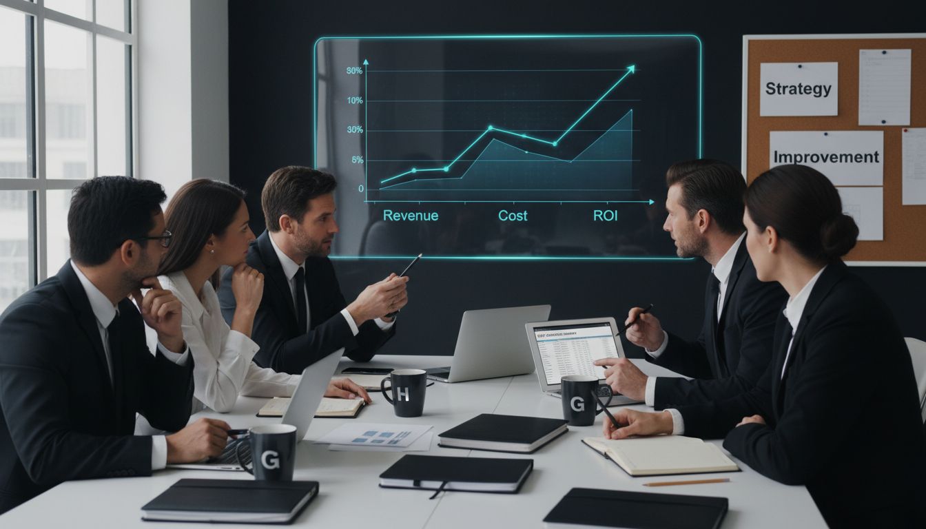 Executives discuss marketing ROI and metrics