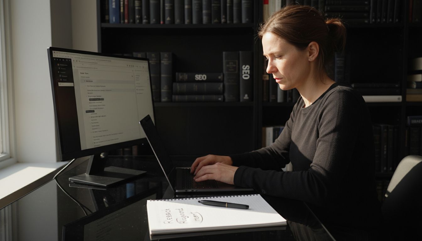 Content strategist planning effective keyword use