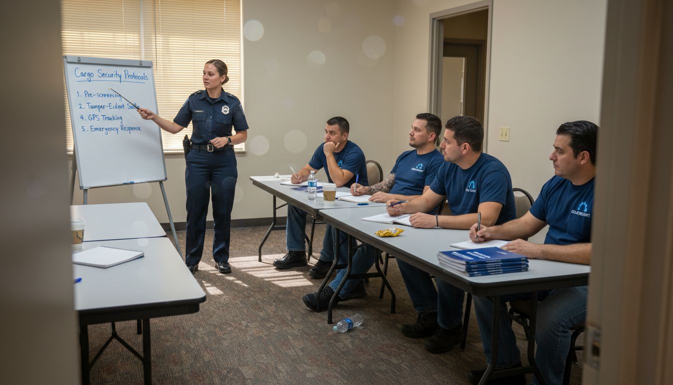 Staff security training for cargo theft prevention