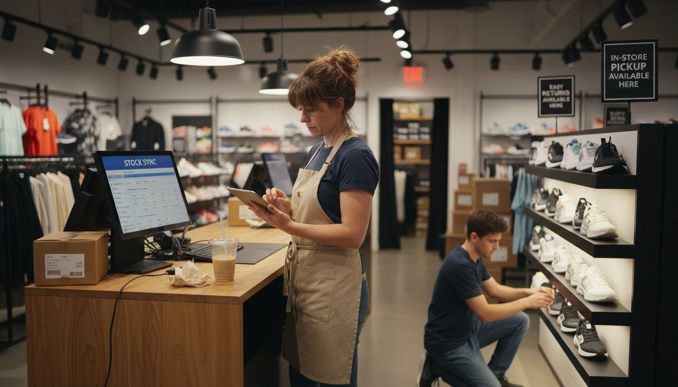 Retail manager with integrated omnichannel dashboard