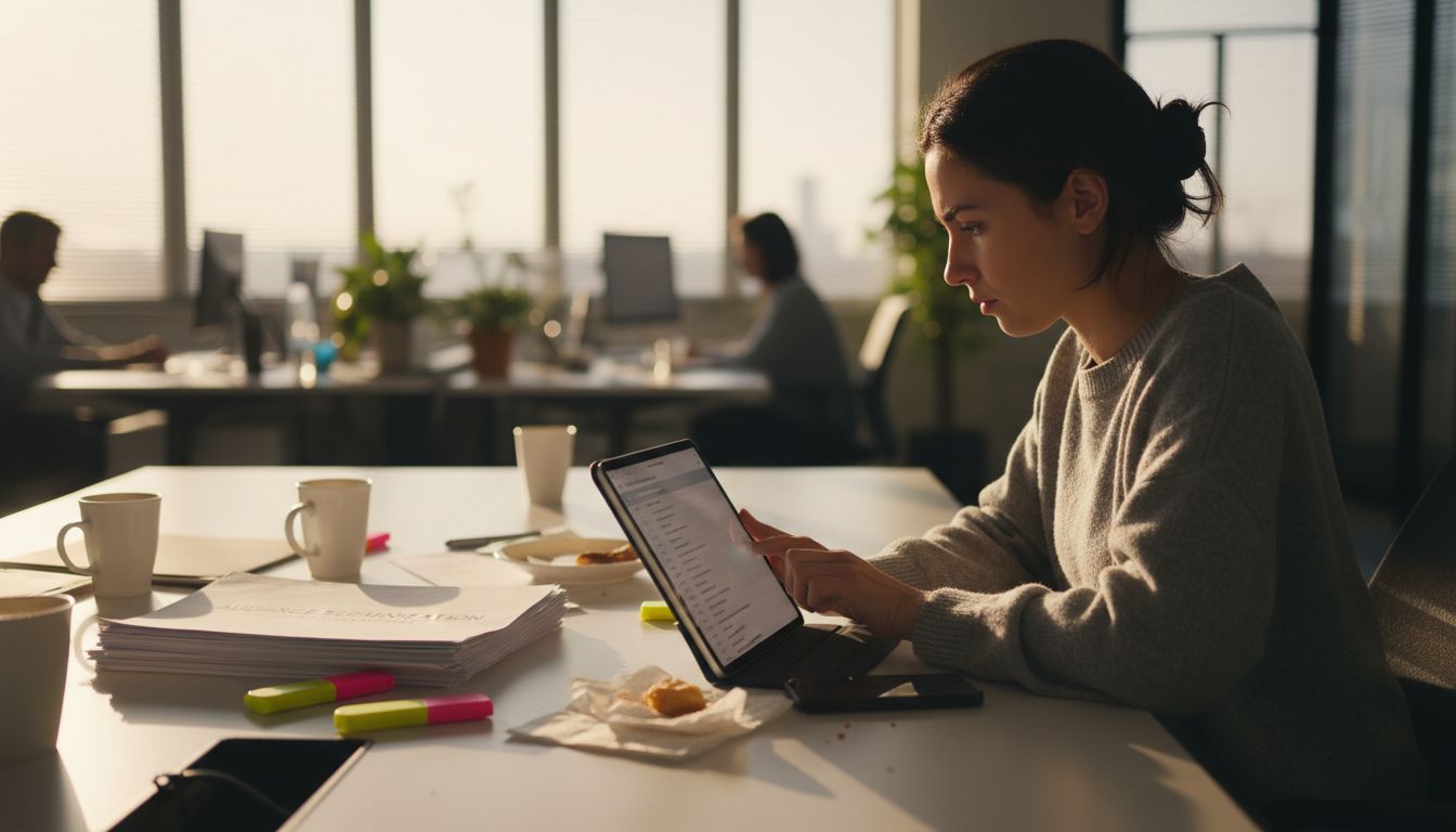 Marketer reviews personalized contact emails