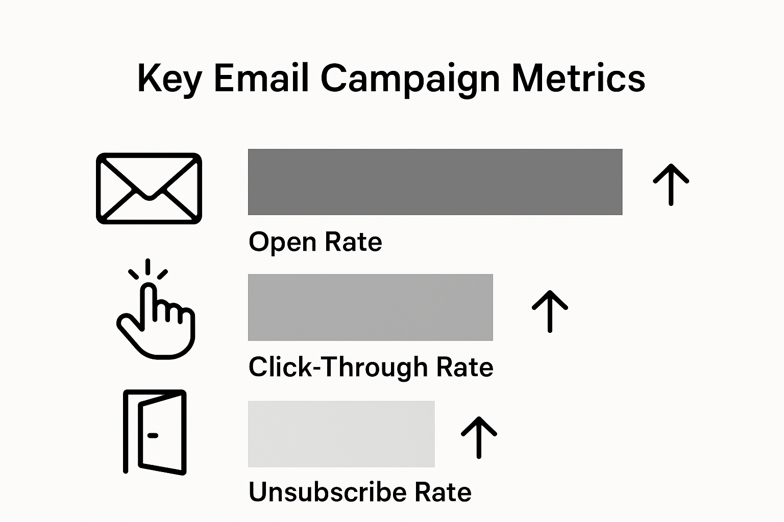 Infographic of key email marketing metrics