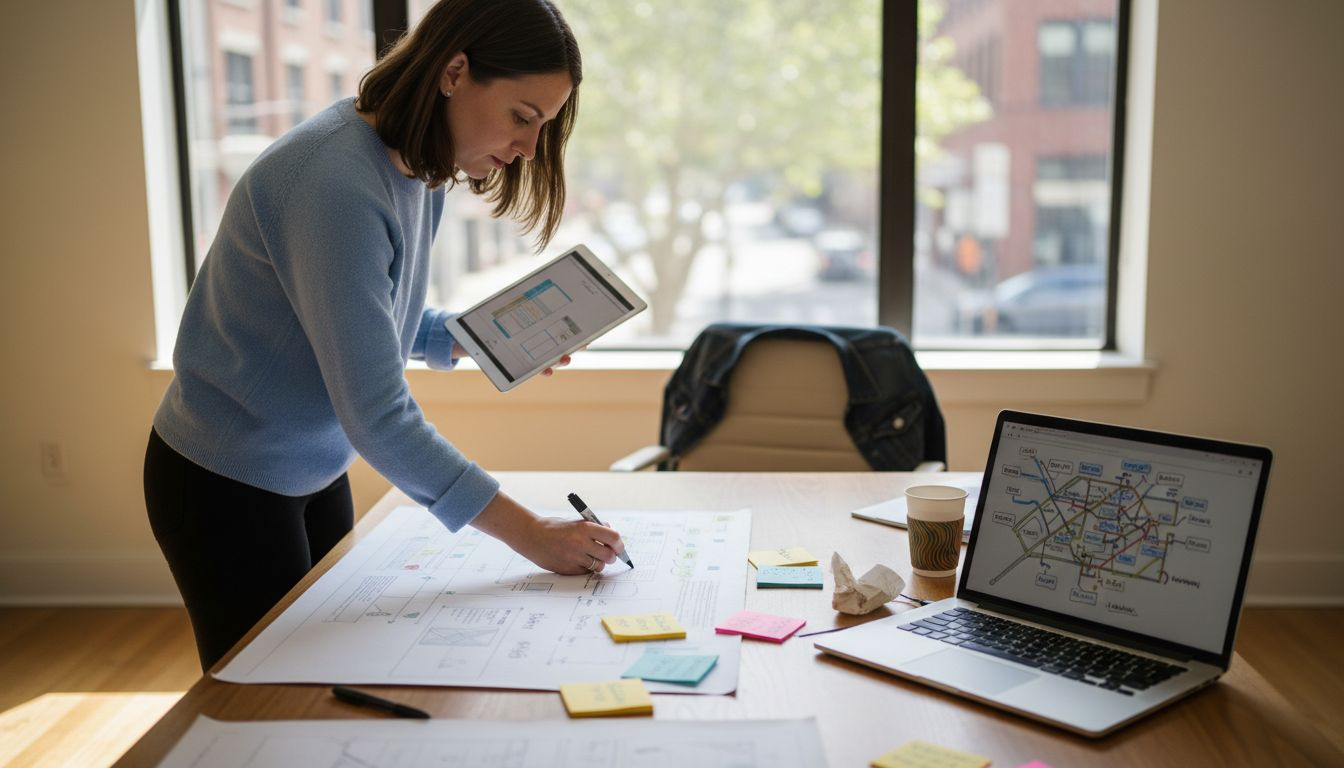 Marking user website audit flowchart