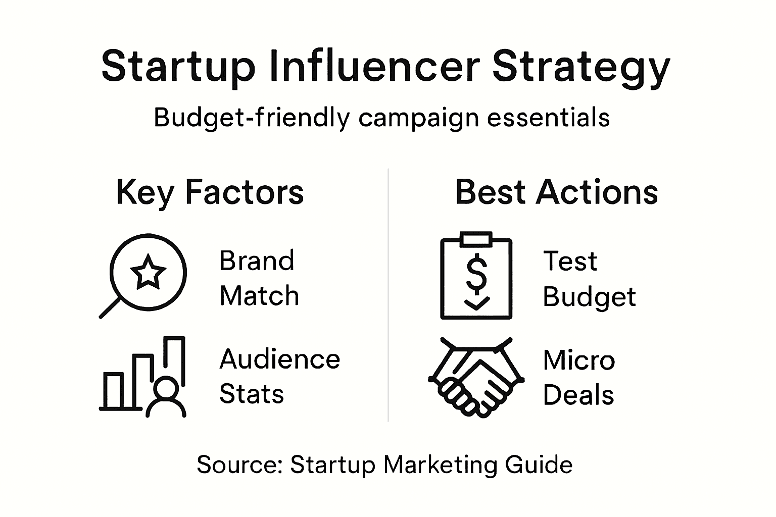 Infographic for cost-effective influencer strategies