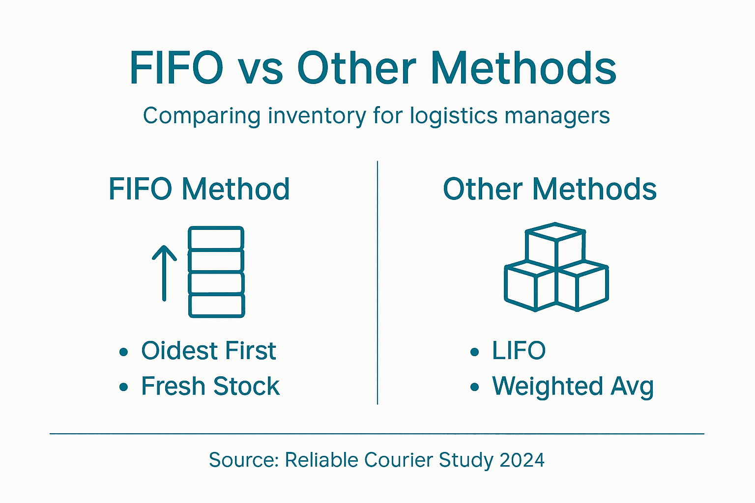 Infographic comparing FIFO with other methods