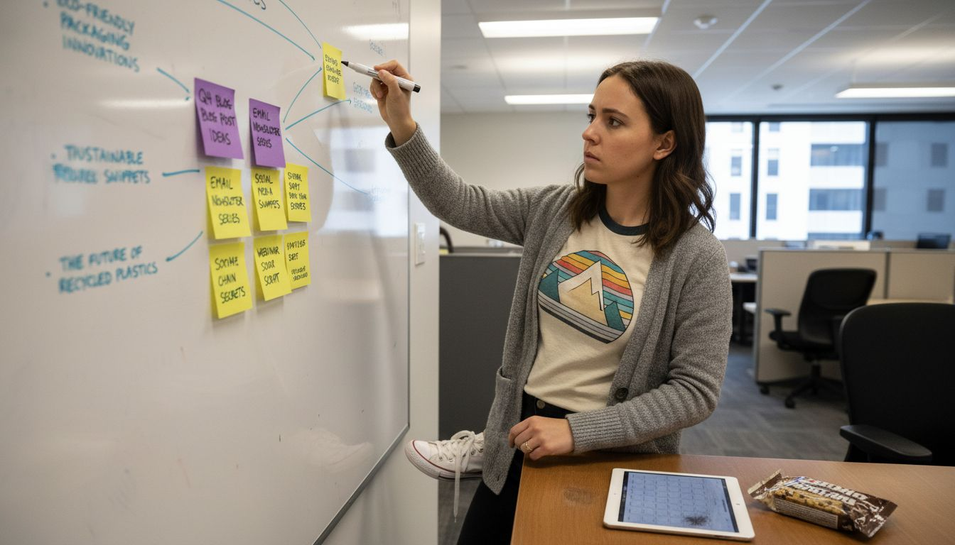 Manager mapping content matrix for repurposing