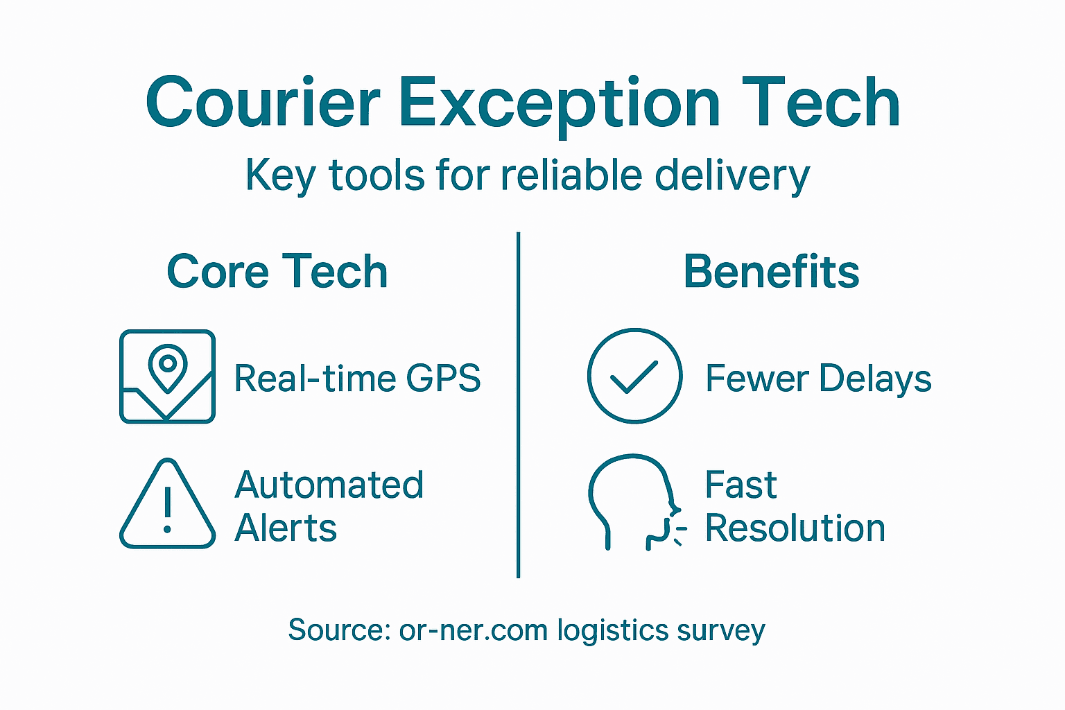 Infographic of tech-enabled exception management