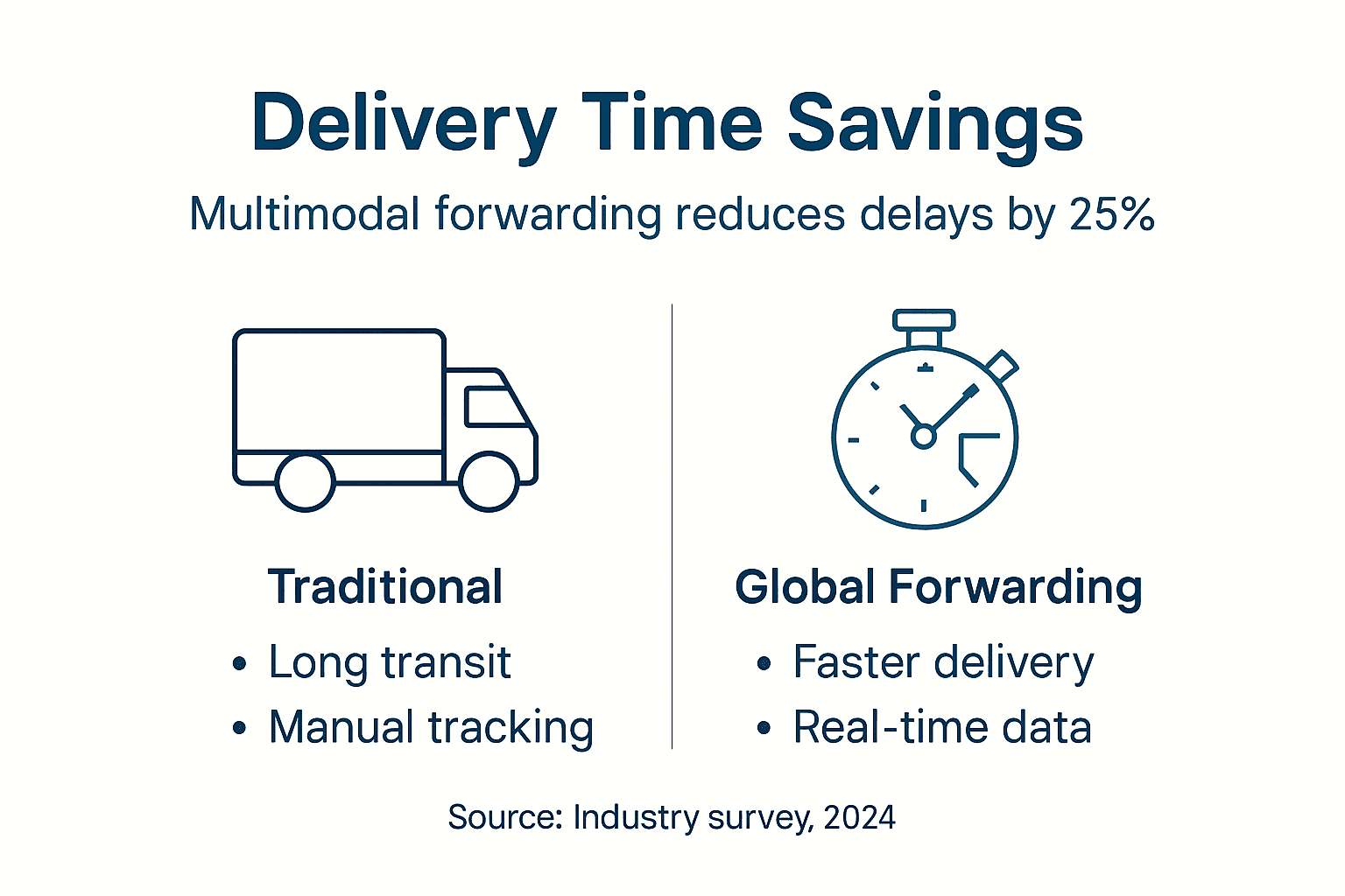 Infographic global forwarding comparison and savings