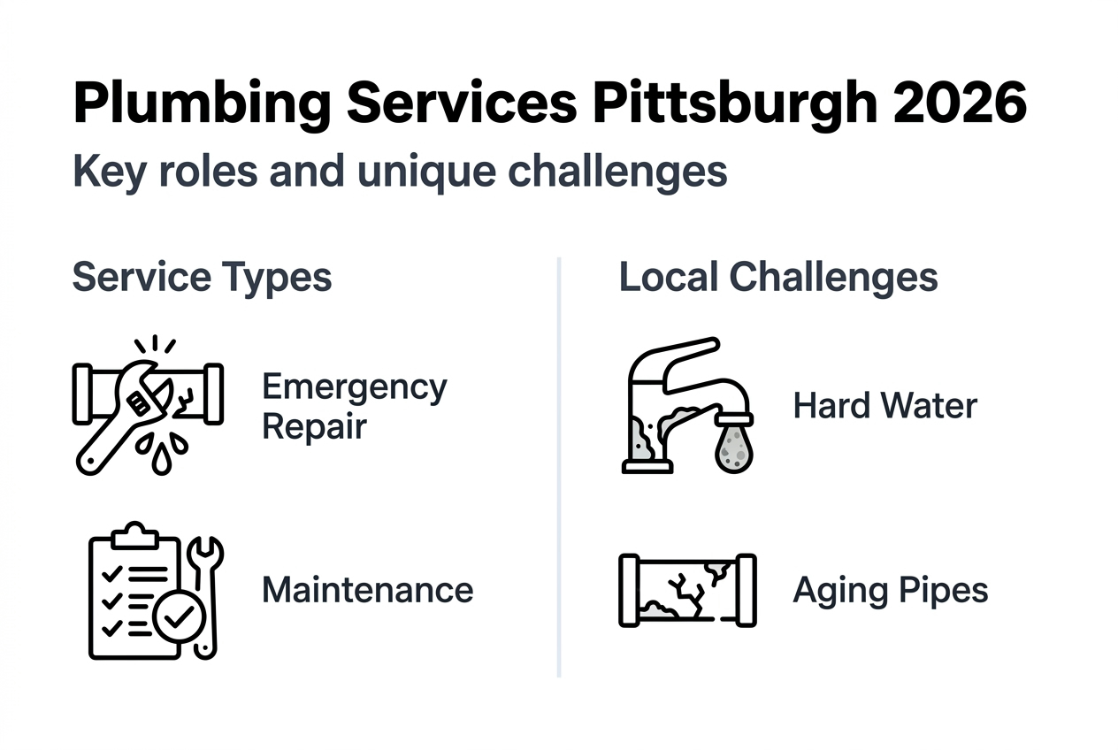 Infographic of Pittsburgh plumbing key points