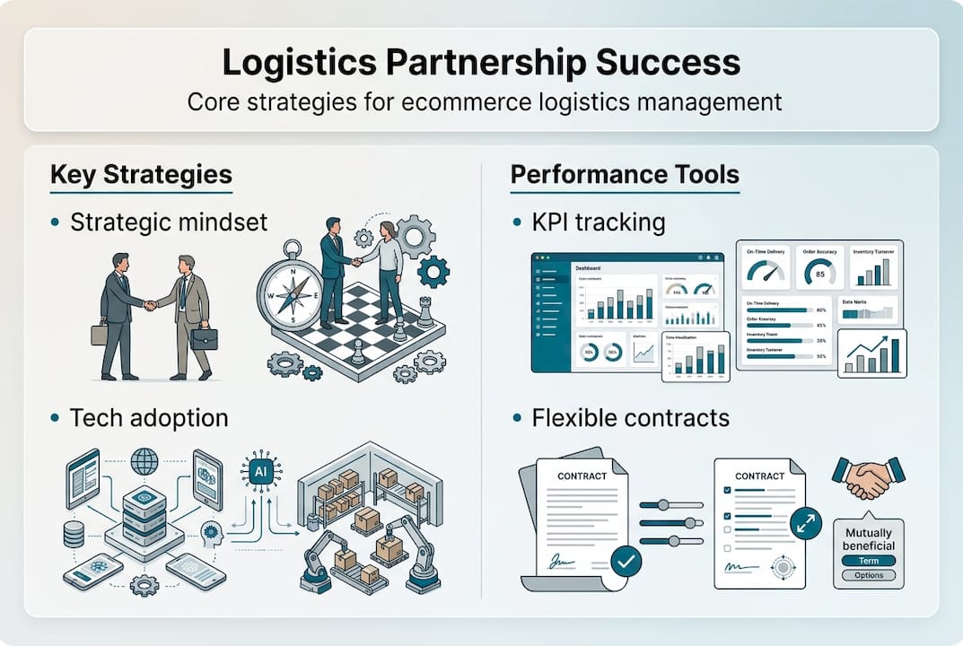 Infographic on ecommerce logistics management strategies