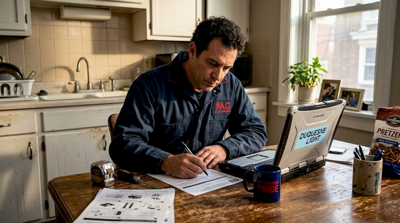 Plumbing contractor filing water heater rebate
