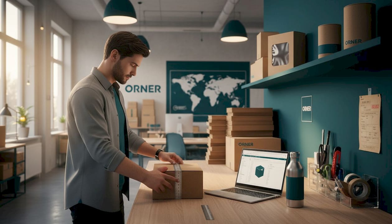Engineer measuring and optimizing ecommerce packaging