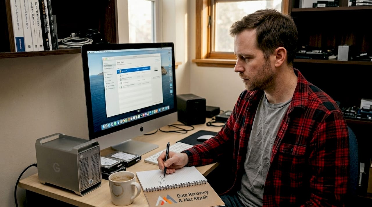 Mac user running NAS recovery software