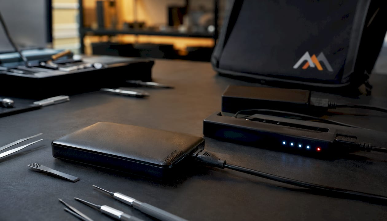 Walk-In Mac Repair: What It Is and Where to Find It 4 External hard drive connected to diagnostic device on desk