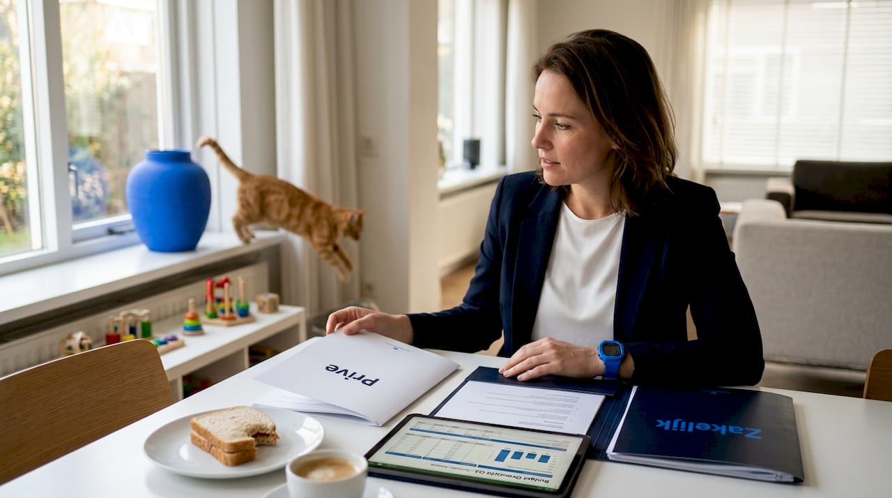 Vrouw weet werk en privé goed in balans te houden