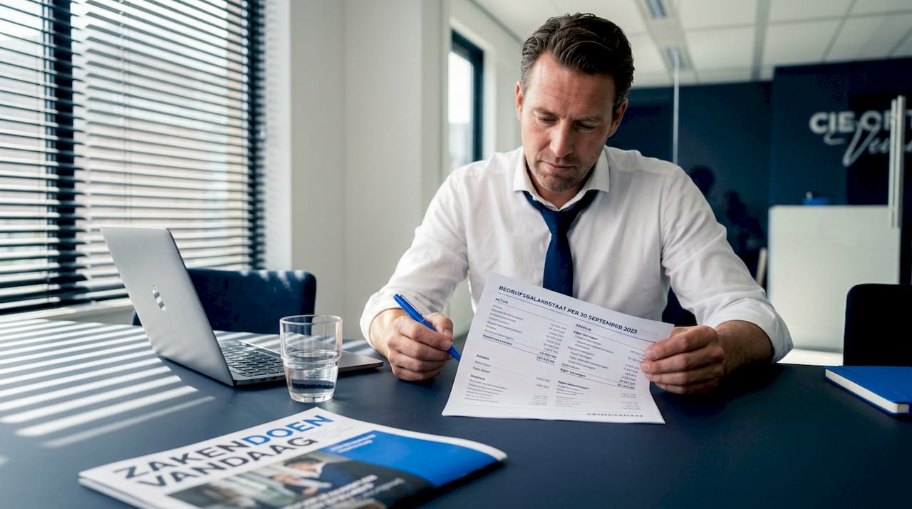 Een ondernemer duikt in de cijfers om te kijken hoe het bedrijf er financieel voorstaat en beoordeelt of de onderneming stevig genoeg in de schoenen staat om aan haar verplichtingen te voldoen.