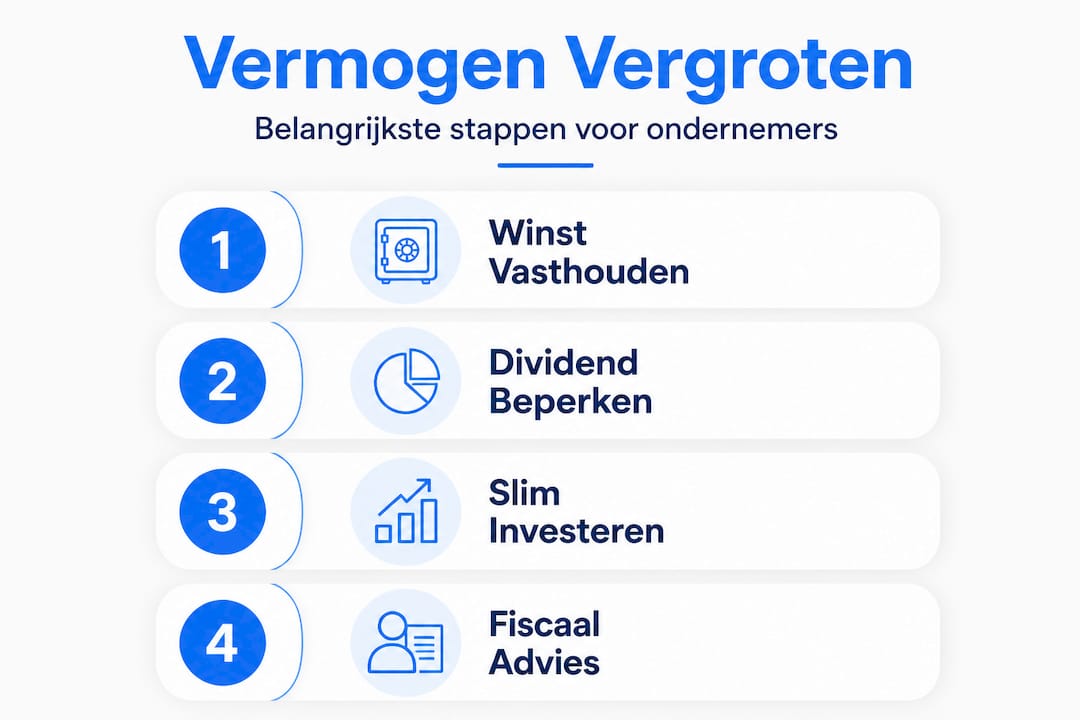 Overzicht: Stapsgewijs werken aan het vergroten van je eigen vermogen
