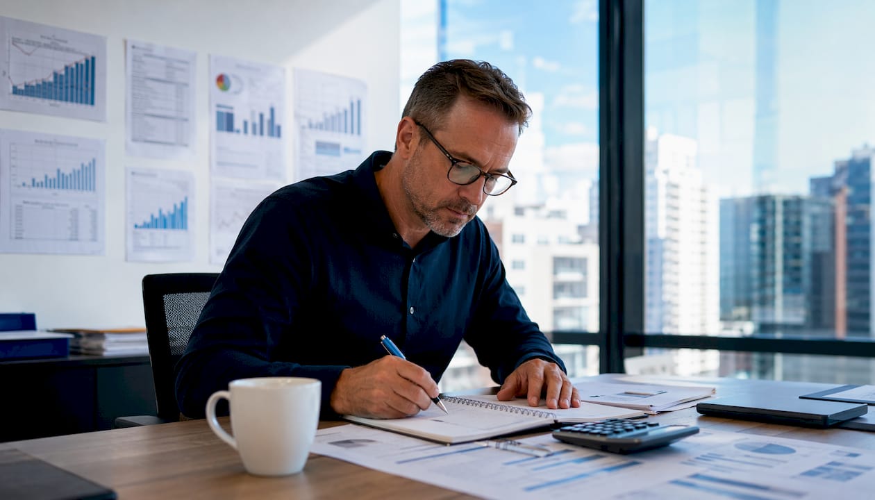 Man houdt zijn financiële administratie netjes bij