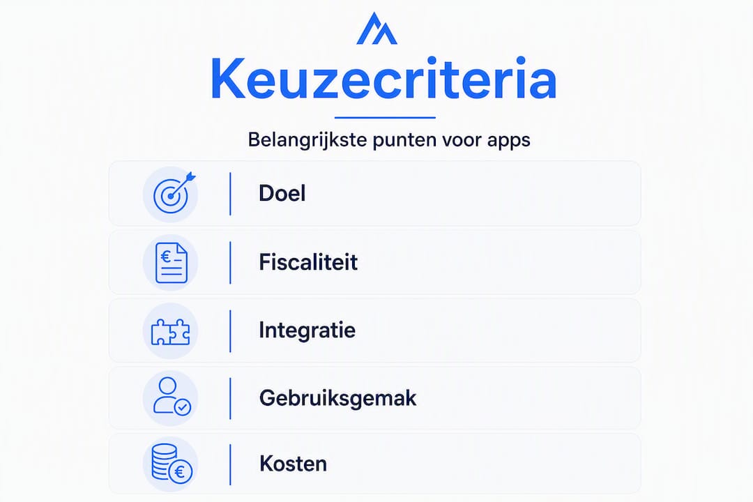 Infographic: waar let je op bij het kiezen van een beleggingsapp?