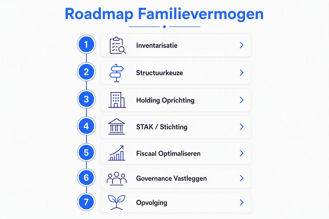 Infographic: zo bouw je stap voor stap aan familiekapitaal