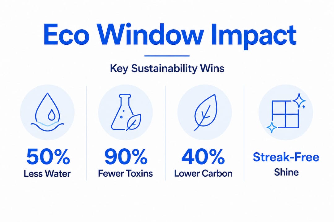 Infographic highlighting key sustainability statistics