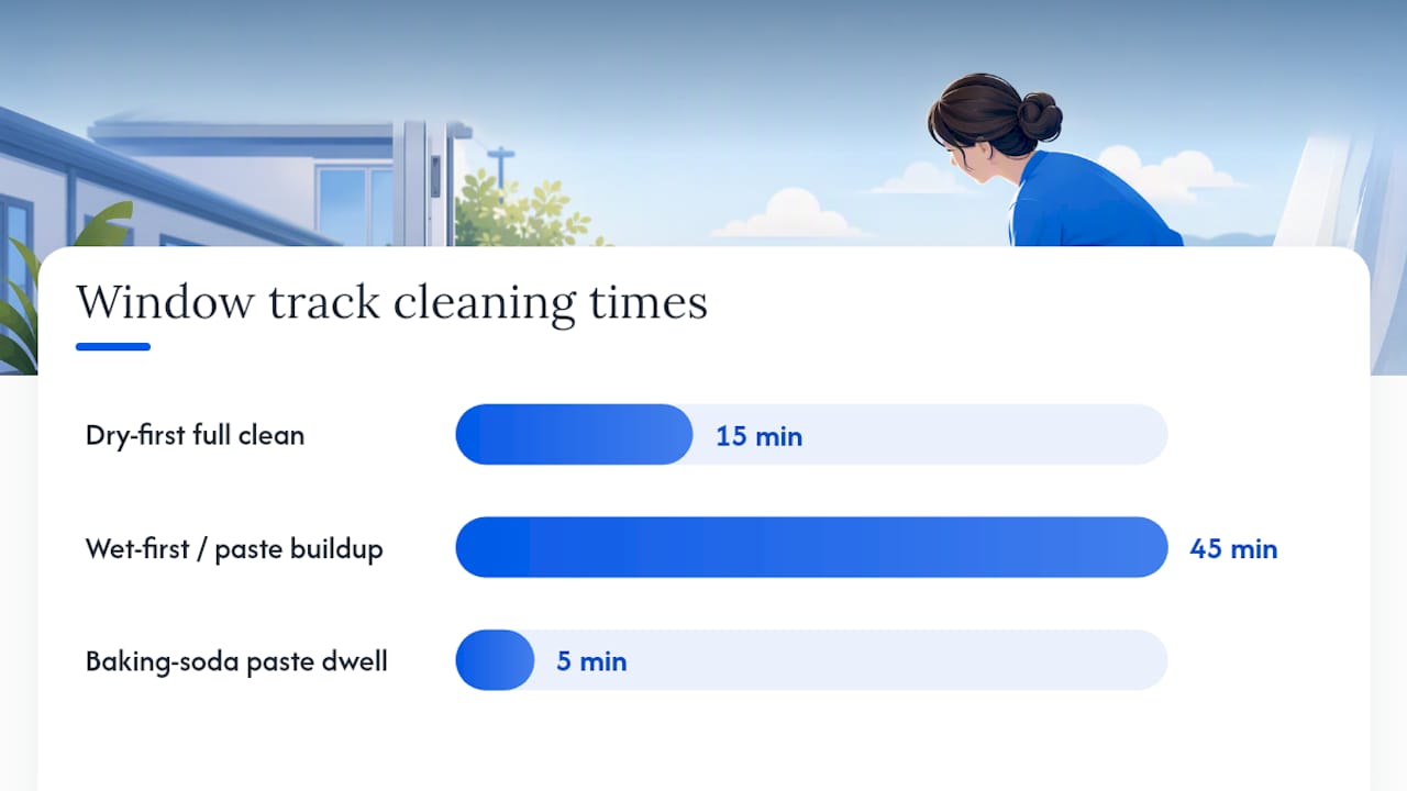 How Do You Clean Window Tracks Step by Step? — overview diagram