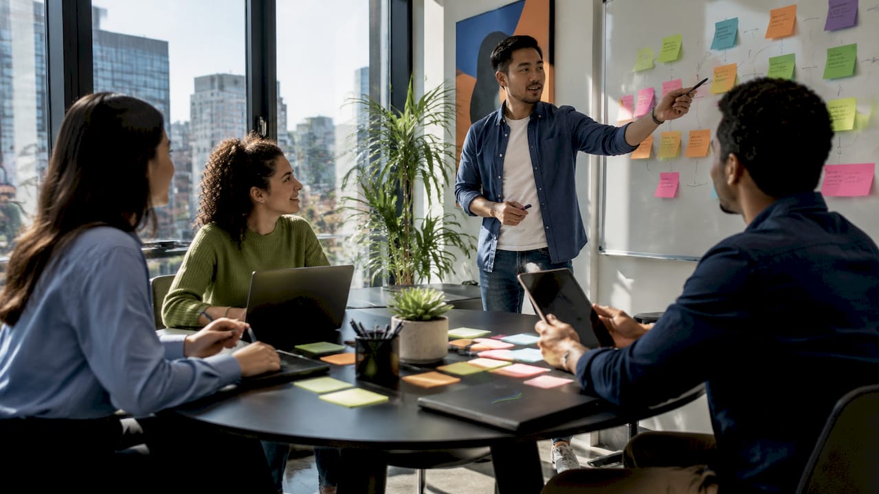 Team planning multi-channel lead attraction