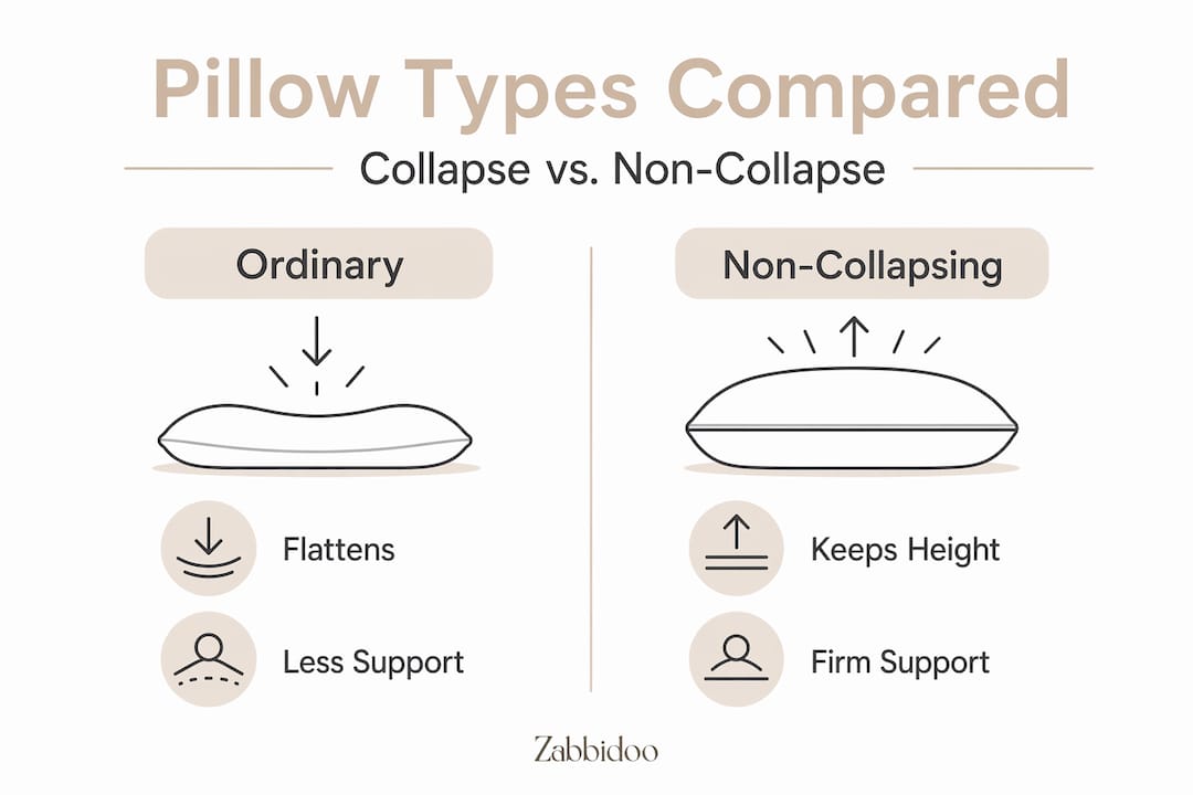 Infographic showing nursing pillow types comparison