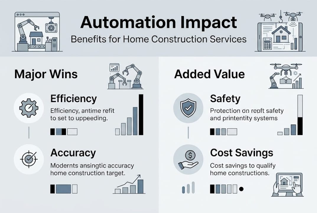 Infographic automation’s benefits for home construction