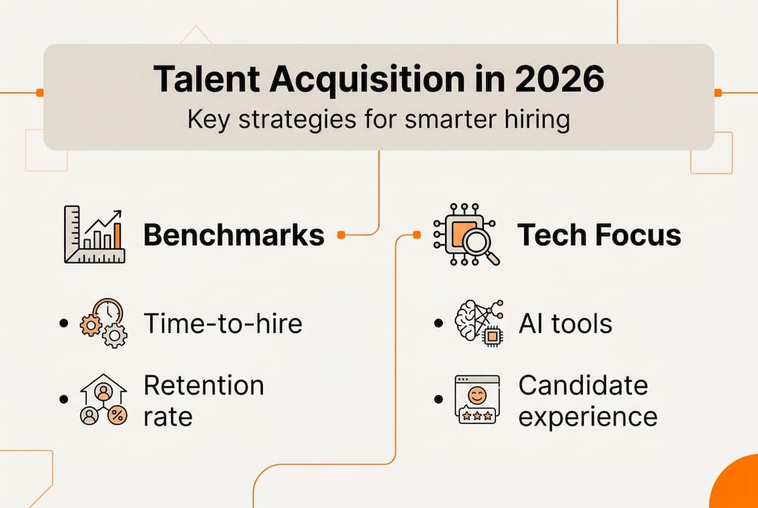 Infographic summarizing talent acquisition strategies