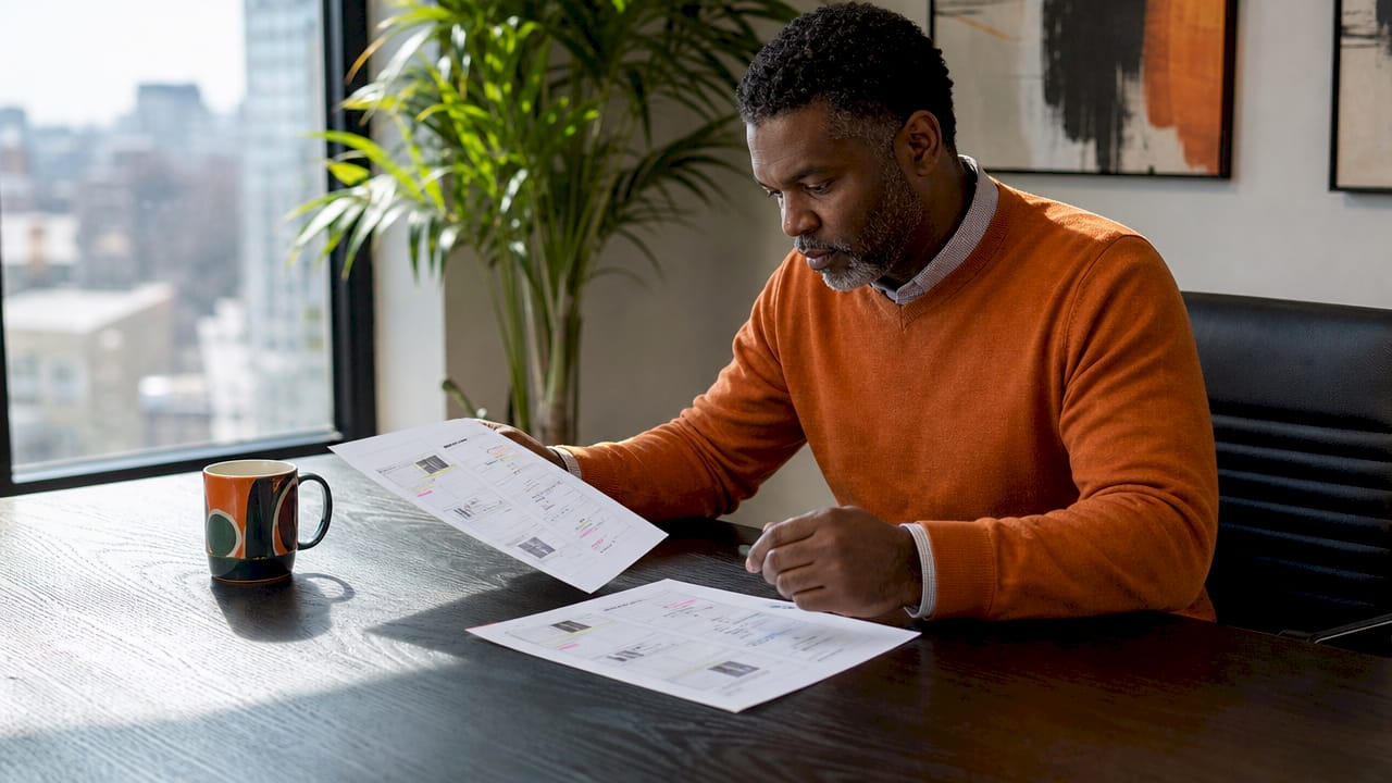 Recruiter comparing candidate profiles and scores