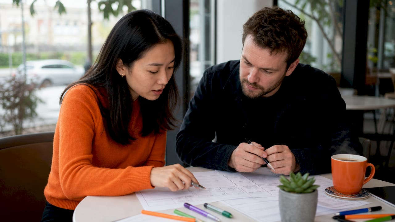 HR professionals calibrating interview scoring together