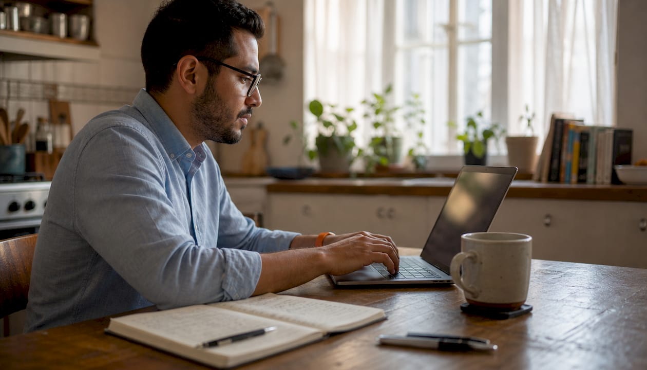 Hiring manager preparing automated candidate feedback emails