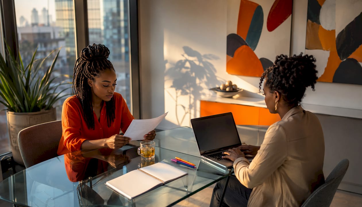 HR team discussing reference checks
